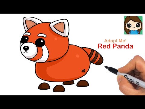 How to Draw a Red Panda | Roblox Adopt Me Pets