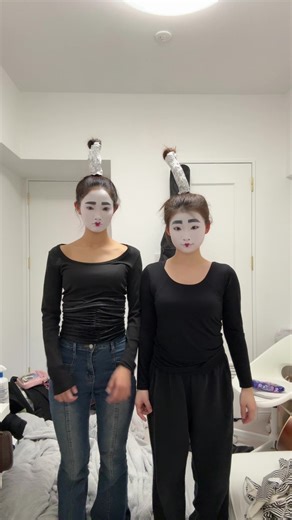 バカ殿コスプレの中学生たち