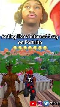 Acting like a internet thug on Fortnite! 😭