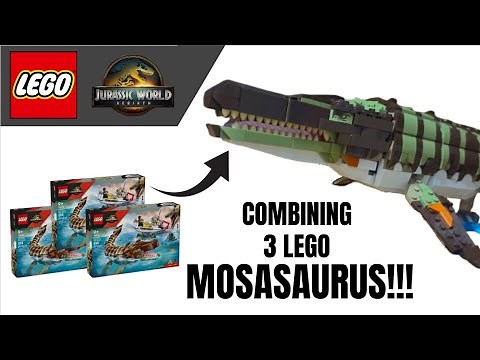 I Combined 3 LEGO MOSASAURUS Sets!!!
