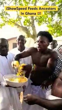 Speed pours libation in Ghana 🇬🇭 #shorts #speed #speedstream #irlstream