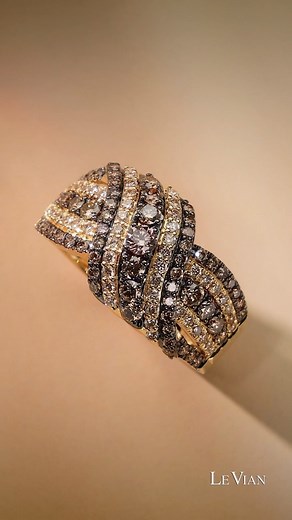 Le Vian Jewelry on Instagram: "Intertwined for eternity. 💛 Layers of polished Honey Gold and round-cut Chocolate and Nude Diamonds intertwine in our newest ring for a symbol of timeless luxury. 💫 Shop this new ring exclusively at @belk. Explore in our bio! #ring #goldring #diamondsring #diamonds #goldjewelry #finejewelry #luxuryjewelry"