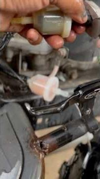 Changing the fuel filter gone wrong #fun #pov #dirtbike #atv