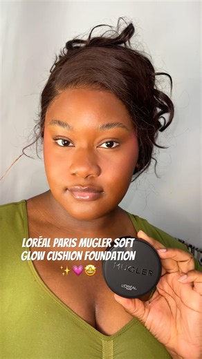 Loréal Paris Mugler soft glow Cushion foundation✨ @LOrealParisUSA @mugler