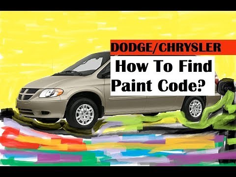 HOW TO FIND PAINT CODE ON DODGE/CHRYSLER