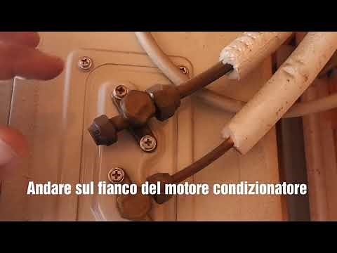 Come raccogliere il gas del condizionatore dentro il motore