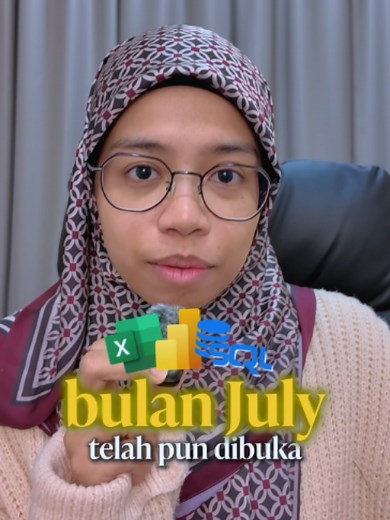 Kelas Excel, Power BI & SQL July - Daftar Sekarang untuk Diskaun