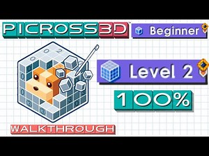 Beginner Picross: Level 2 | Picross 3D (DS) 100% Walkthrough