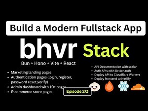 BHVR Stack Ep.2: Authentication, API Docs, Roles, Dashboard & 10+ Pages , Online store + Deployment