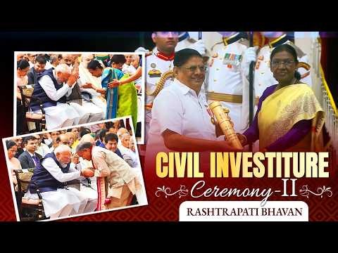 LIVE : PM Modi attends Civil Investiture Ceremony-II at Rashtrapati Bhavan