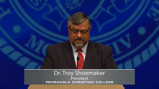 Yesterday, President Shoemaker announced PCC's intention to return to normal operations for the Fall 2021 semester as conditions allow. Watch the 3 minute video below to hear his full announcement. | Pensacola Christian College