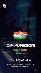 Happy to be back to my beloved India 🇮🇳 BOOKING request DM or teddy@d-formation.net | D-FORMATION