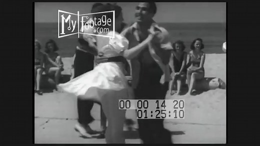 1940s Teenagers Doing the Jitterbug