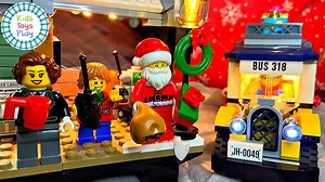 While our LEGO Winter Holiday train chuffs around the Christmas Tree, we're lighting up our Winter Village train station (set 10259) and getting ready for our Santa Claus minifig to get up on the rooftop! https://www.youtube.com/c/KidsToysPlayChannel Watch more Christmas 2020 lego builds here: https://www.youtube.com/watch?v=HfdYxDfqA9s | Kids Toys Play