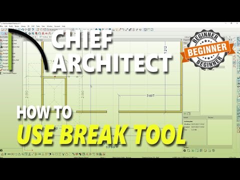 Chief Architect How To Use Wall Break Tool