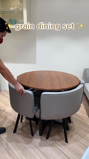 Space Saving Grain Dining Set for Condos | Furniture Source Ph