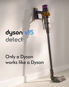 The Dyson V15 Detect™ automatically deep cleans carpets and hard floors thanks to the Dyson Hyperdymium™ motor that spins at up to 125,000rpm to generate the most powerful suction of any other cordless vacuum. Taking the homework out of whole-home deep cleaning. | Dyson
