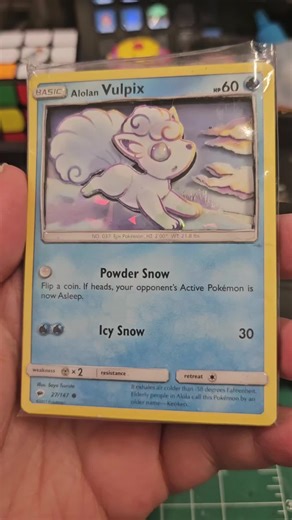 whats better than vulpix? Alulan vulpix!! #3dpokemoncards #pokemon #vulpix #alolanvulpix