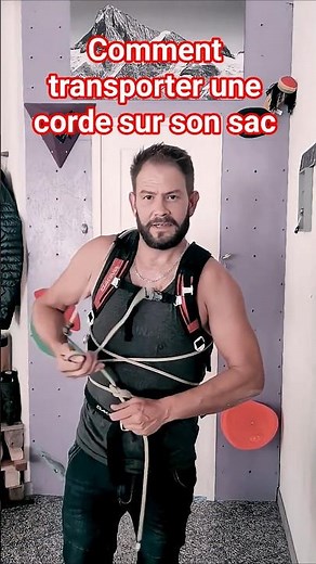 comment transporter une corde sur son sac