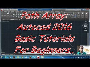 Path Array: Autocad 2016 cad software - online autocad classes Part 22-30