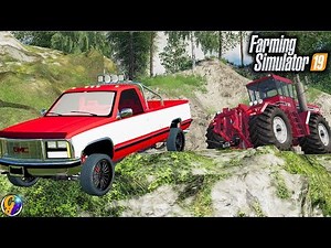 FS19 - TOWING RESCUE NEW WINCH $20,000 EDGE OF A CLIFF FARMING SIMULATOR 19
