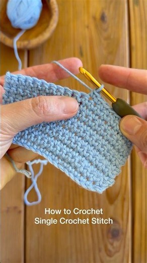 How to Crochet Single Crochet Stitch 🤍 | Easy Crochet Tutorial for Beginners
