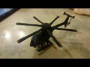 CÓMO HACER UN HELICÓPTERO Boeing AH-6 LITTLE BIRD EN PLASTILINA