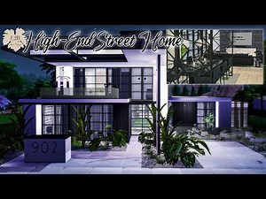 HIGH-END STREET HOME | Sims 4 CC Speed Build | DOWNLOAD LINK (TRAY+CC+LINKS)