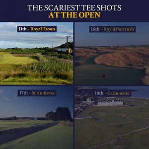 Let's celebrate Halloween with four of the scariest and imposing holes at The Open. Which tee shot is the scariest? | The Open