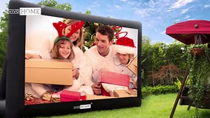 VIVOHOME 20 FT Inflatable Projector Screen for Outside, Blow Up Movie Screen Outdoor Use, Mega Large TV Screen with Carry Bag for Backyard, Triangular Back Support