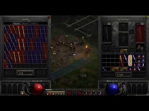 Diablo II Resurrection; How to sell items and arrange inventory