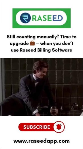 Still counting manually? Time to upgrade 💼 — when you don’t use Raseed Billing Software #meme #viral