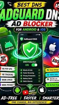🚫 Remove Ads from Every App Using AdGuard DNS | Android + iOS Guide #viral
