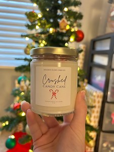 Candy Cane Candle - Etsy