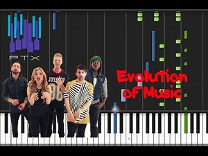 Pentatonix - Evolution of Music [Synthesia Tutorial]