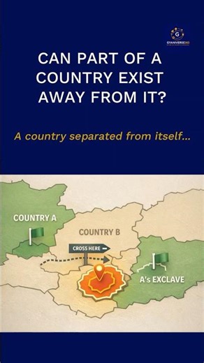 Can a country exist in two places at once? Meet the Exclaves. 🗺️✨