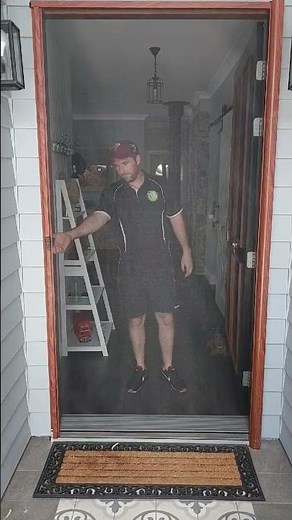 Retractable Fly Screen Timber Front Door