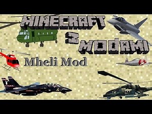 Minecraft z Modami #62 - MC heli mod - Samoloty! Helikoptry! i inne!