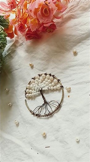 pearl tree 😊🤎🦪🦪 🌲#intresting #diycrafts #shortvideo