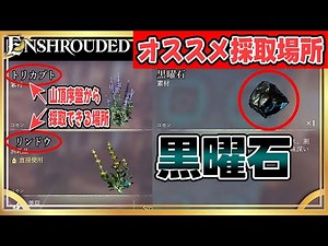 【Enshrouded】アルバネヴ山頂エリア「リンドウ・トリカブト・黒曜石」のオススメ採取場所のご案内！【エンシュラウデッド / エンシュラウド / 霧の王国】