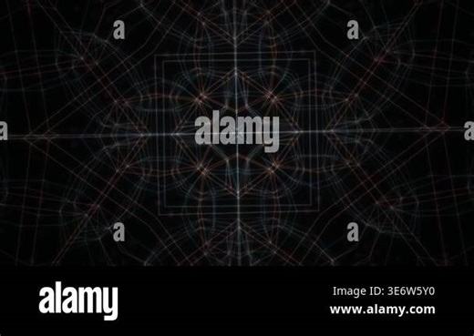 Abstract geometric patterns on black Stock Video Footage - Alamy