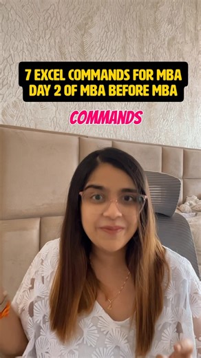 7 EXCEL Commands Most Commonly used in MBA| How to Learn MS EXCEL for MBA #excel #businessschool