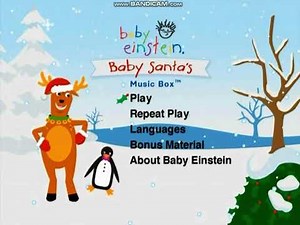 Baby Einstein baby Santa’s music box dvd menu