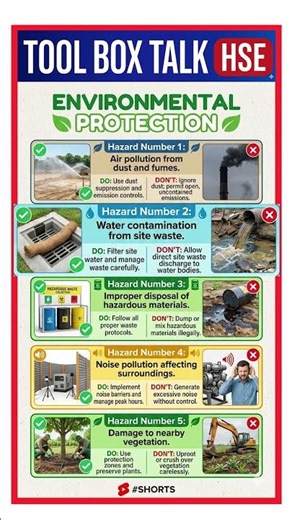 Environmental Protection // Tool Box Talk // Construction Safety