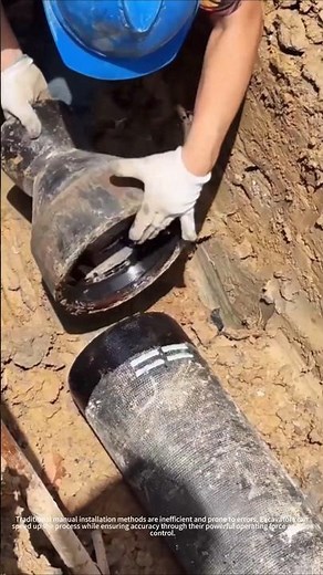 Installation process of ductile iron pipe reducer