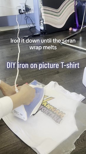 How to make an iron on shirt for your Halloween costume this year #diyhalloweencostumes #hannahmontanacostume #ironontransfer