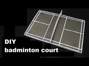 How to make a paper Badminton Court || Diy - Badminton Court