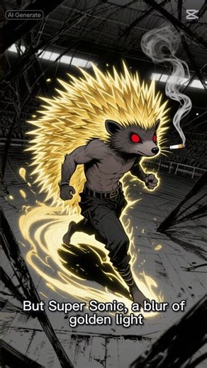 Super Sonic VS Beast Bendy #ai #supersonic #beastbendy