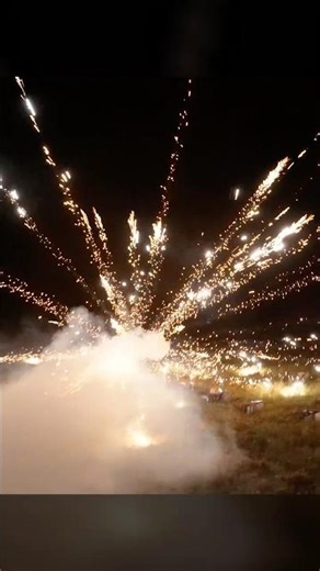 Firework rocket explodes on the ground 😳💥 #shorts