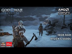 God of War Ragnarök - RYZEN 5 5500U - 16GB RAM - TAA + FSR 3 + FRAME GEN